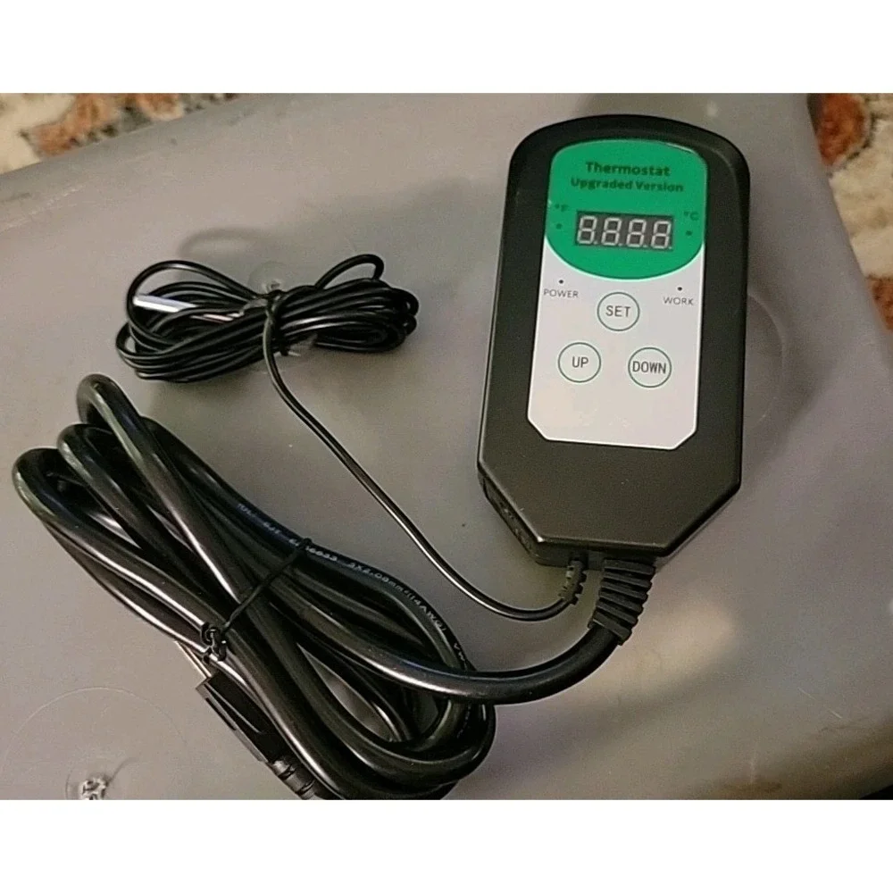 Digital Heat Mat Thermostat Temperature Controller for Seed Germination, Rept...